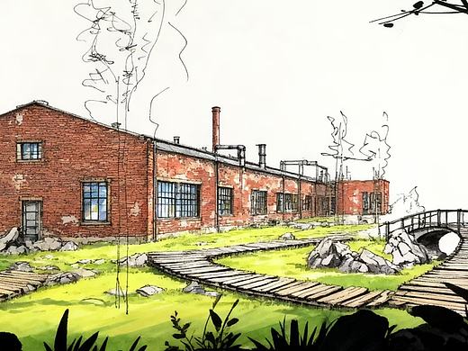 900平工业风酒店大堂