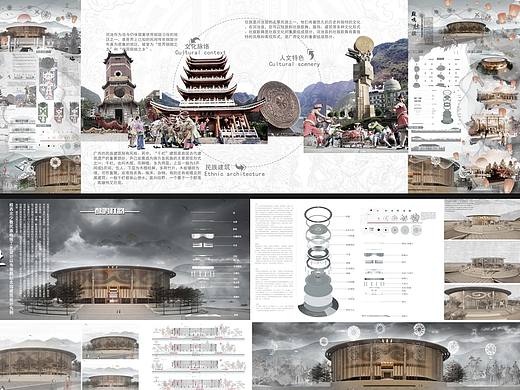 竞赛风作品集/环艺展板/灵感库/拼贴风效果图