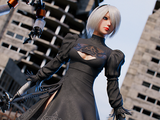 尼尔机械纪元2B建模