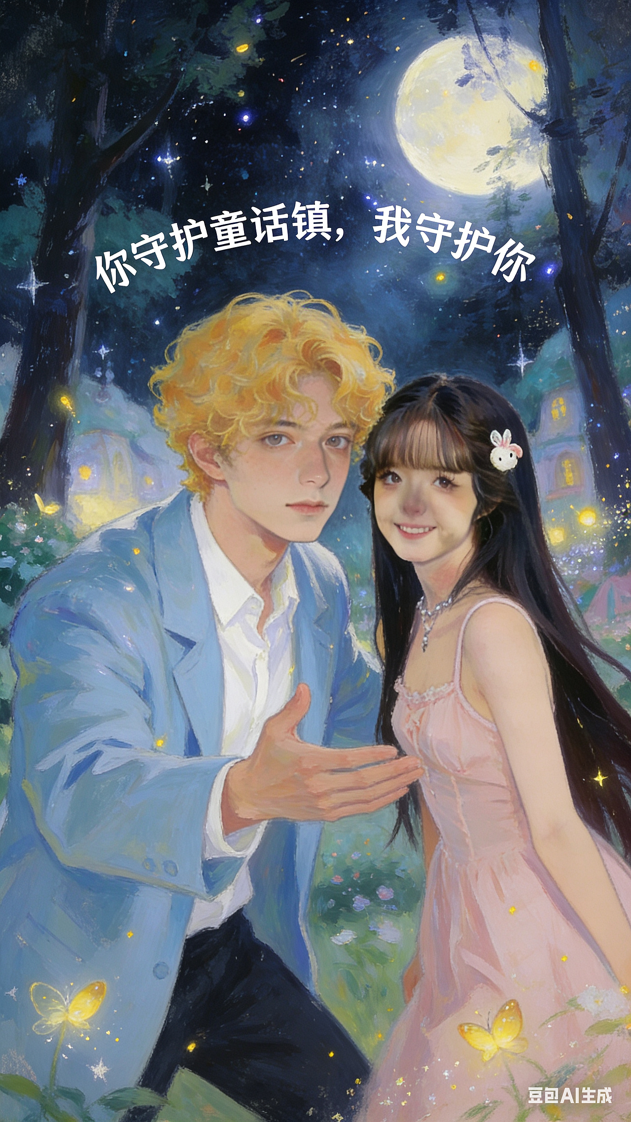 星愿少女 × 医生少年 · 温柔治愈线（图ZNDAzMDIwNjAw） - AI作品 - 站酷设计师数字艺术家袁诗淯原创素材 - 站酷ZCOOL