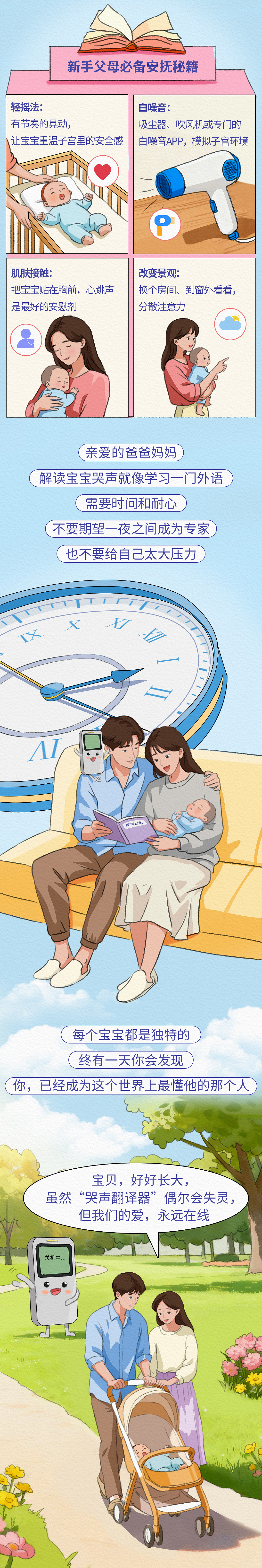条漫设计 | 宝宝哭声翻译器（健康科普）（图ZNDAzMDIzNzUy） - 中/长篇漫画 - 站酷设计师小清SJQing原创素材 - 站酷ZCOOL