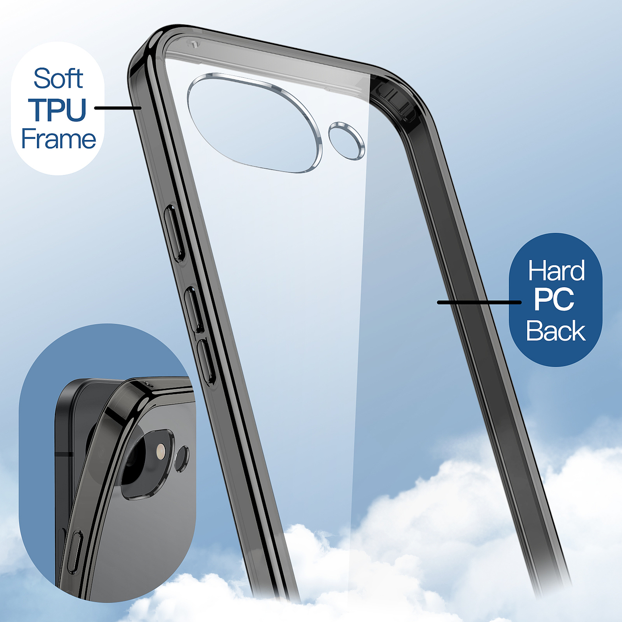 谷歌pixel 10a 透明款手机壳亚马逊电商效果图主图案例（图ZNDAzMDI1MDky） - 电商 - 站酷设计师一叶知秋09原创素材 - 站酷ZCOOL