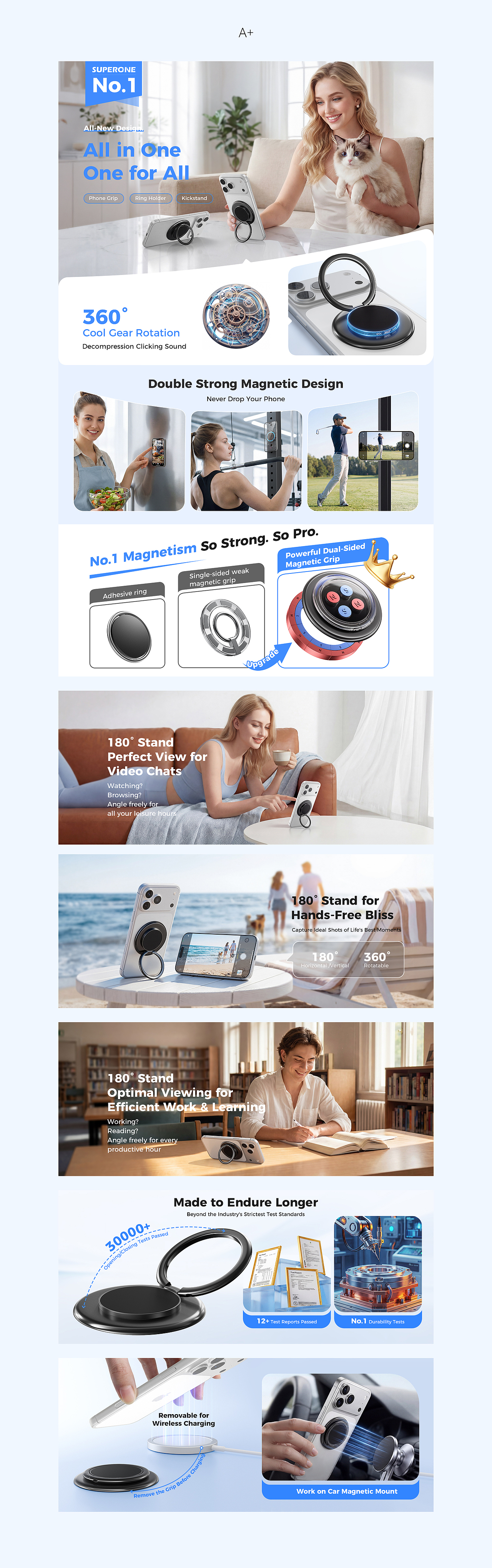 亚马逊主图、A+ Magsafe 手机支架（图ZNDAzMDMzOTQ0） - 电商 - 站酷设计师TY_七原创素材 - 站酷ZCOOL