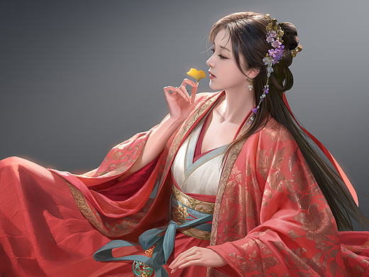 为游戏《九牧之野》创作的角色立绘和插图
