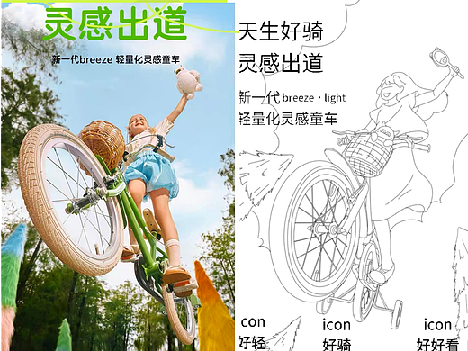 揭秘！萌獸爆款自行車頁面設(shè)計及拍攝全案?。▊€人主頁-ZNzMyMDIxMTI=） - 產(chǎn)品攝影 - 站酷設(shè)計師TMOSTKIDS原創(chuàng)素材 - 站酷ZCOOL