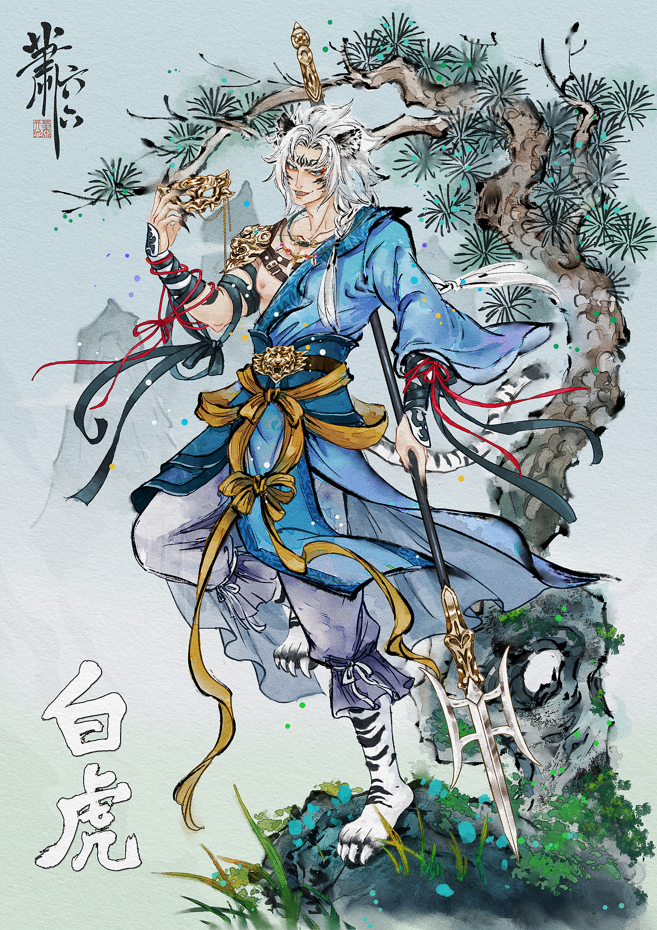 妖怪圖鑒|古風(fēng)神話幻想系列·山海有妖靈合集1（圖ZNDAzMDM5OTI4） - 商業(yè)插畫 - 站酷設(shè)計(jì)師蕭六六原創(chuàng)素材 - 站酷ZCOOL