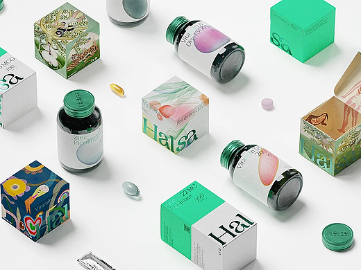 营养素Halsa品牌包装设计-宏洛图品牌设计