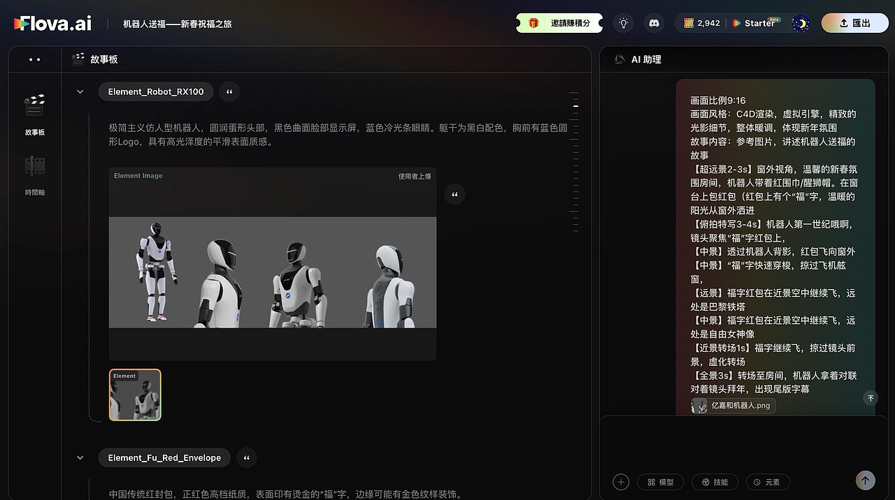 AI除夕贺岁短视频-附自动化分镜工作流(图ZNDAzMDYwNzIw) - AI作品 - 站酷设计师橙子_Juicy原创素材 - 站酷ZCOOL