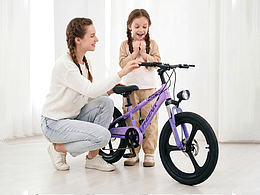 儿童自行车详情制作（模特均为ai生成）