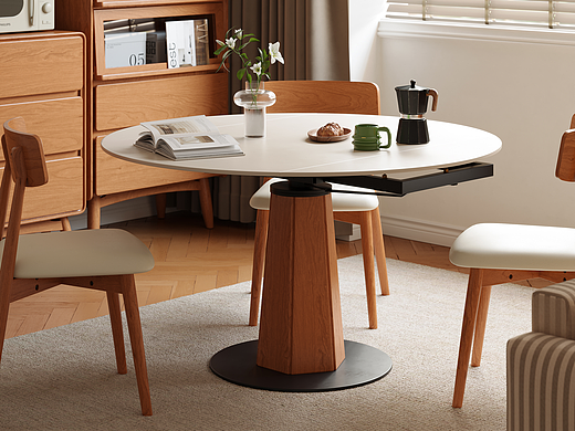 家具渲染 | 实木餐桌椅渲染