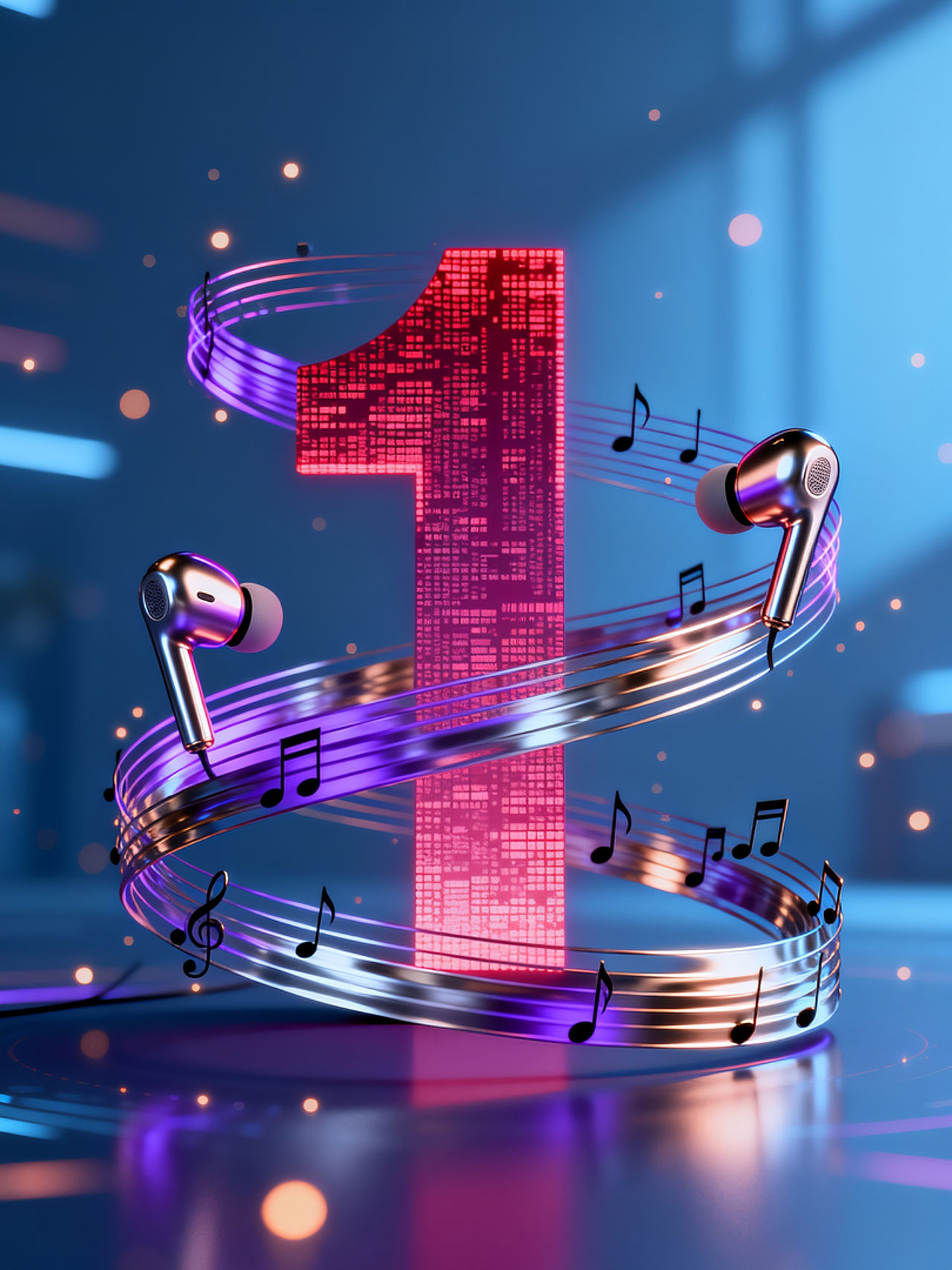 耳机公司一周年庆典KV（图ZNDAzMDcwNDcy） - AI作品 - 站酷设计师凡先生很AI原创素材 - 站酷ZCOOL