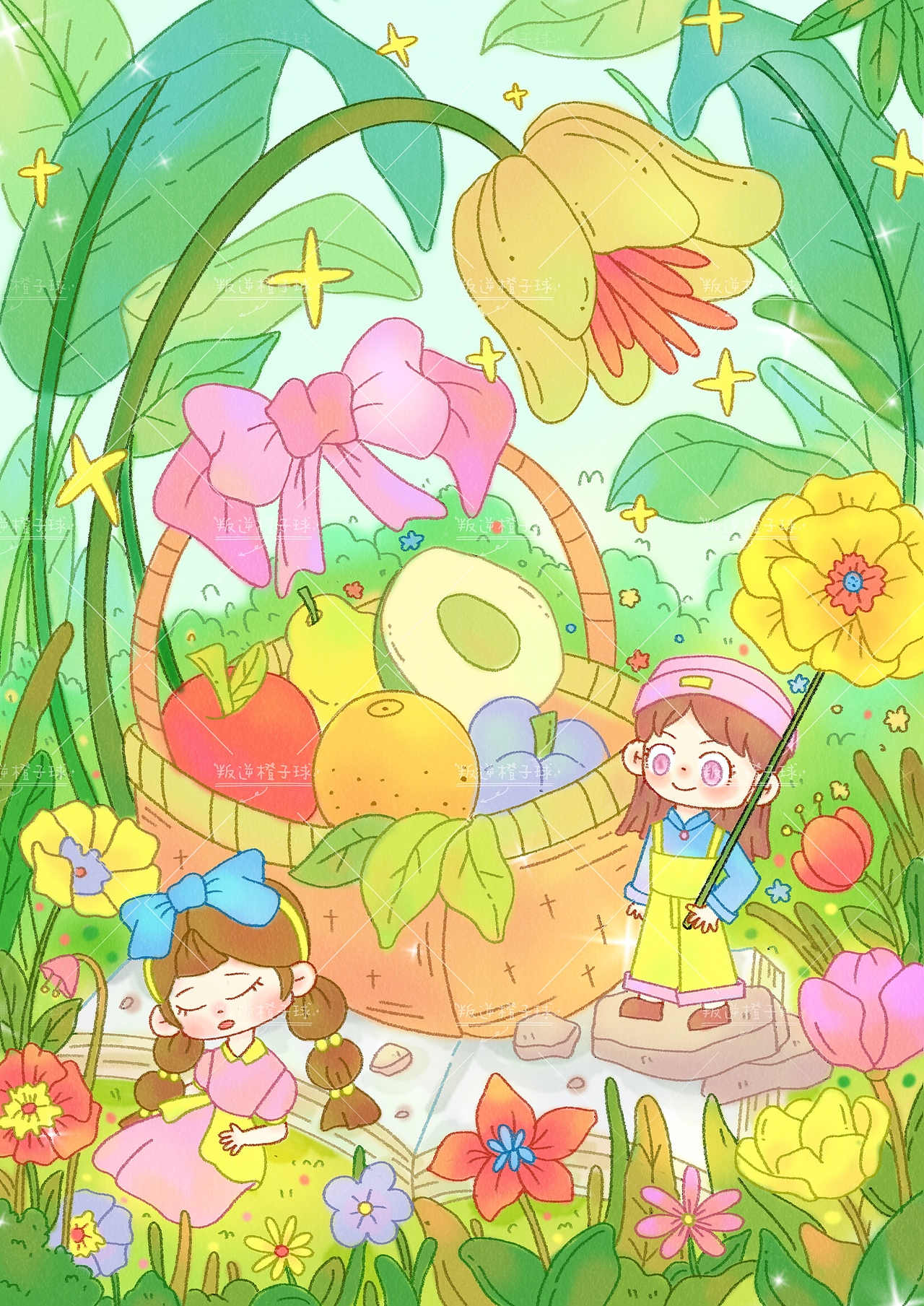 春天与圆丁（图ZNDAzMDgwNzQw） - 创作习作 - 站酷设计师叛逆橙子球原创素材 - 站酷ZCOOL