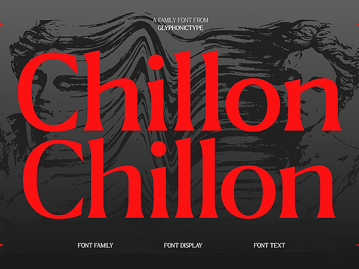 14字重经典优雅杂志画册包装标题罗马衬线英文字体家族