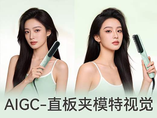 AIGC-直板夹模特视觉02（个人主页-ZNzMyMDcyODA=） - AI作品 - 站酷设计师精至电商视觉设计原创素材 - 站酷ZCOOL