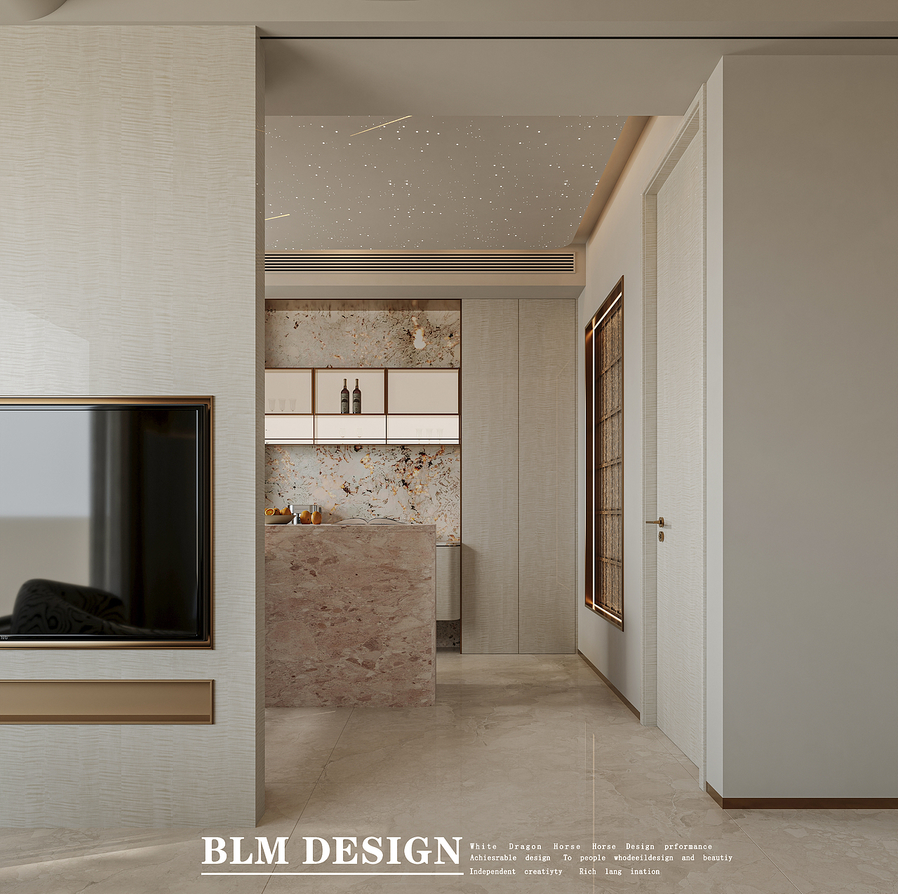 现代轻奢风复式别墅（图ZNDAzMDkxMDI4） - 家装设计 - 站酷设计师白龙马效果图小北原创素材 - 站酷ZCOOL