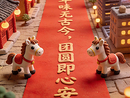 這就是中國人的浪漫！古今雙屏過馬年