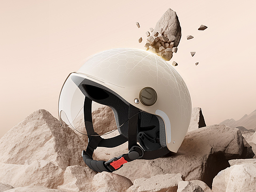 产品建模渲染 I 骑行头盔 ✖ 礼想抱福