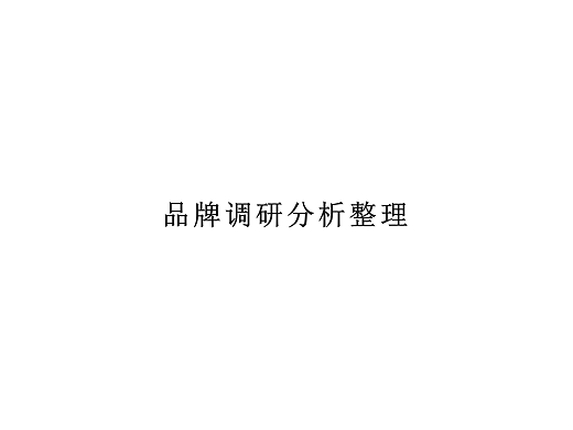 品牌调研