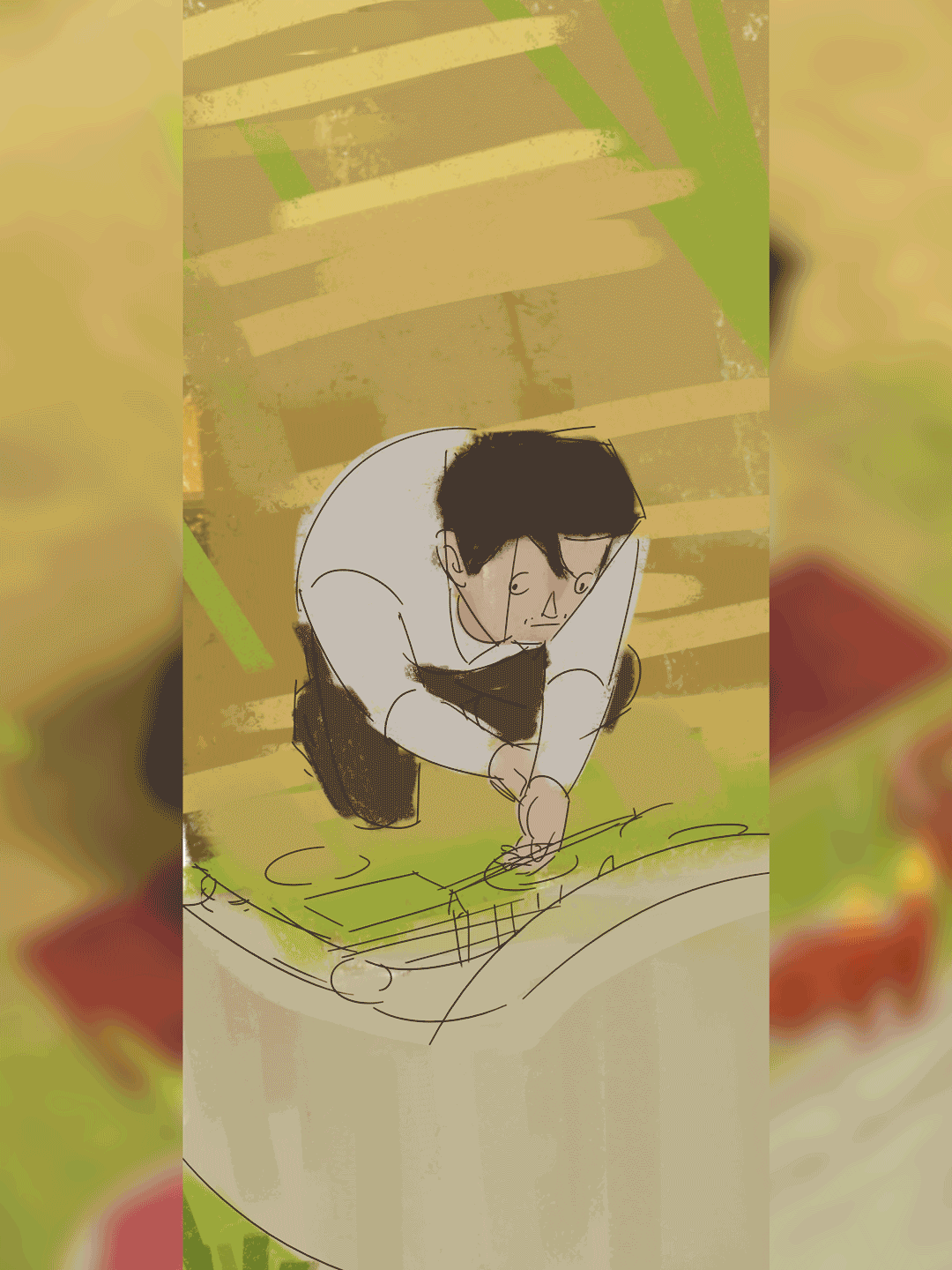 中国奇谭2-拜山-原创手机壁纸（图ZNDAzMTE3MTQw） - 商业插画 - 站酷设计师画神ACG原创素材 - 站酷ZCOOL