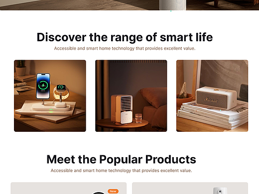 个人练习 | 智能家居品牌独立站＆APP风格稿