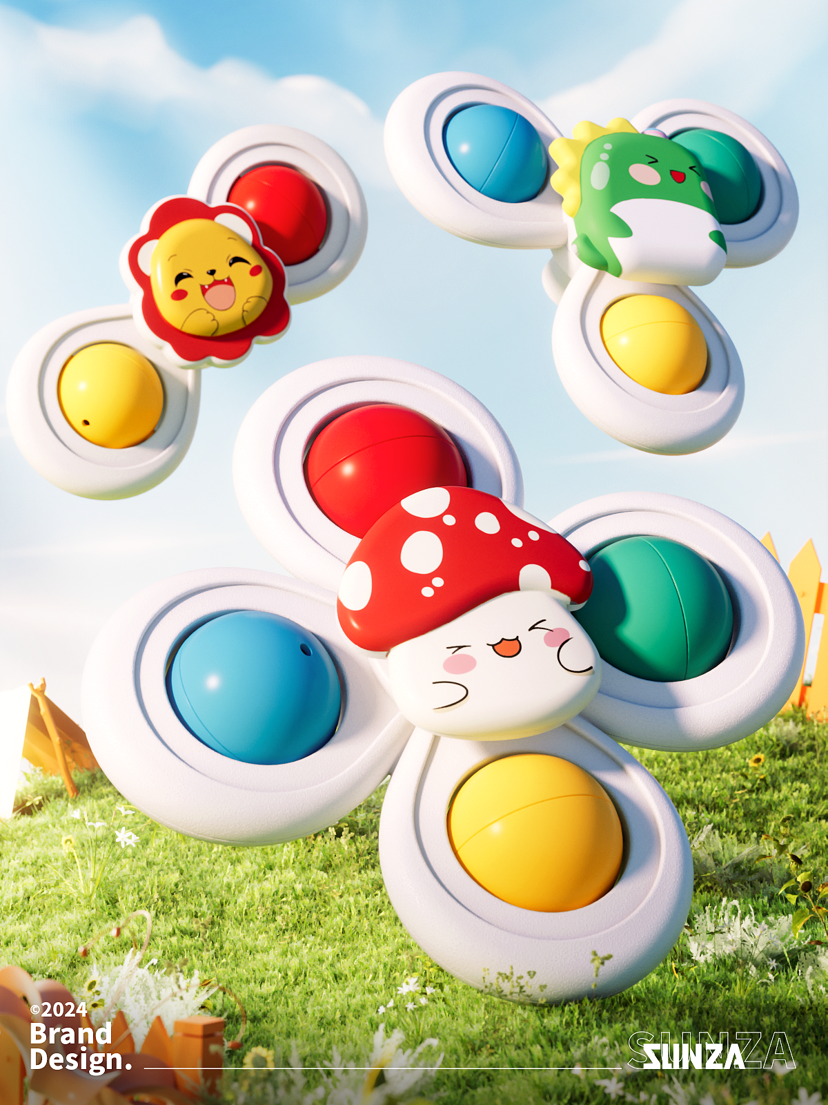 C4D详情图设计案例 | 吸盘玩具转转乐（图ZNDAzMTIyMzMy） - 电商 - 站酷设计师森泽设计原创素材 - 站酷ZCOOL