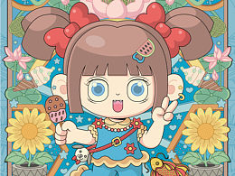 矢量插画之四季拟人