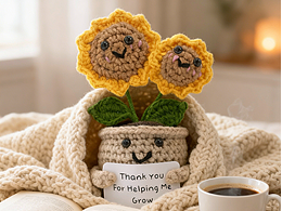 向日葵手工针织品主副图
