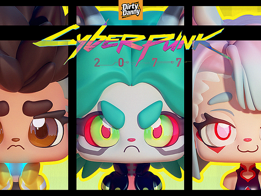 赛博朋克2077盲盒手办胸像