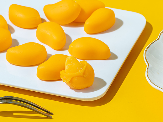 芒果剥皮软糖实拍