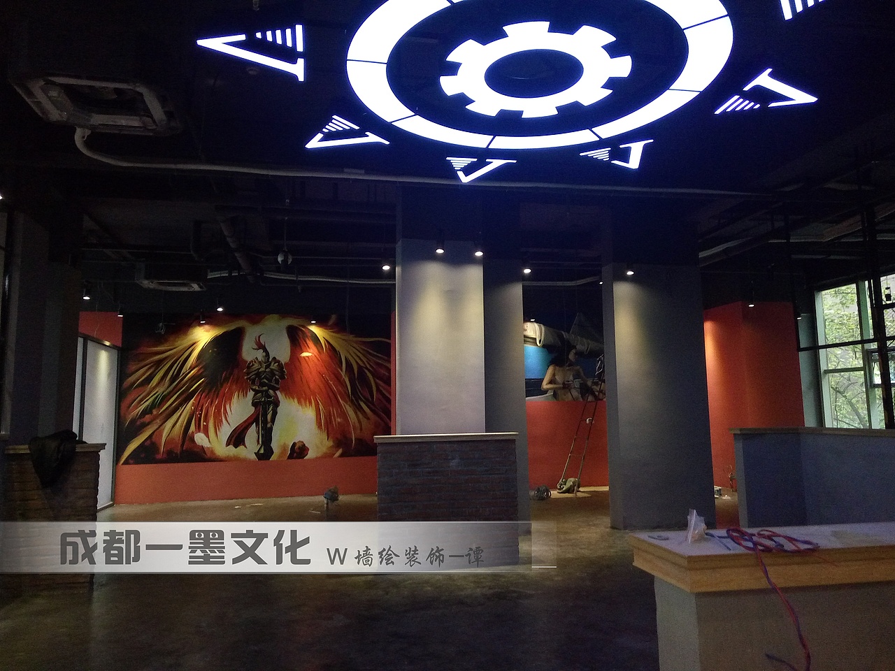 成都墙绘 游戏插画 游戏场景 游戏人物 网吧墙绘（图ZNDAzMTUxMzEy） - 绘画 - 站酷设计师成都一墨文化创意原创素材 - 站酷ZCOOL