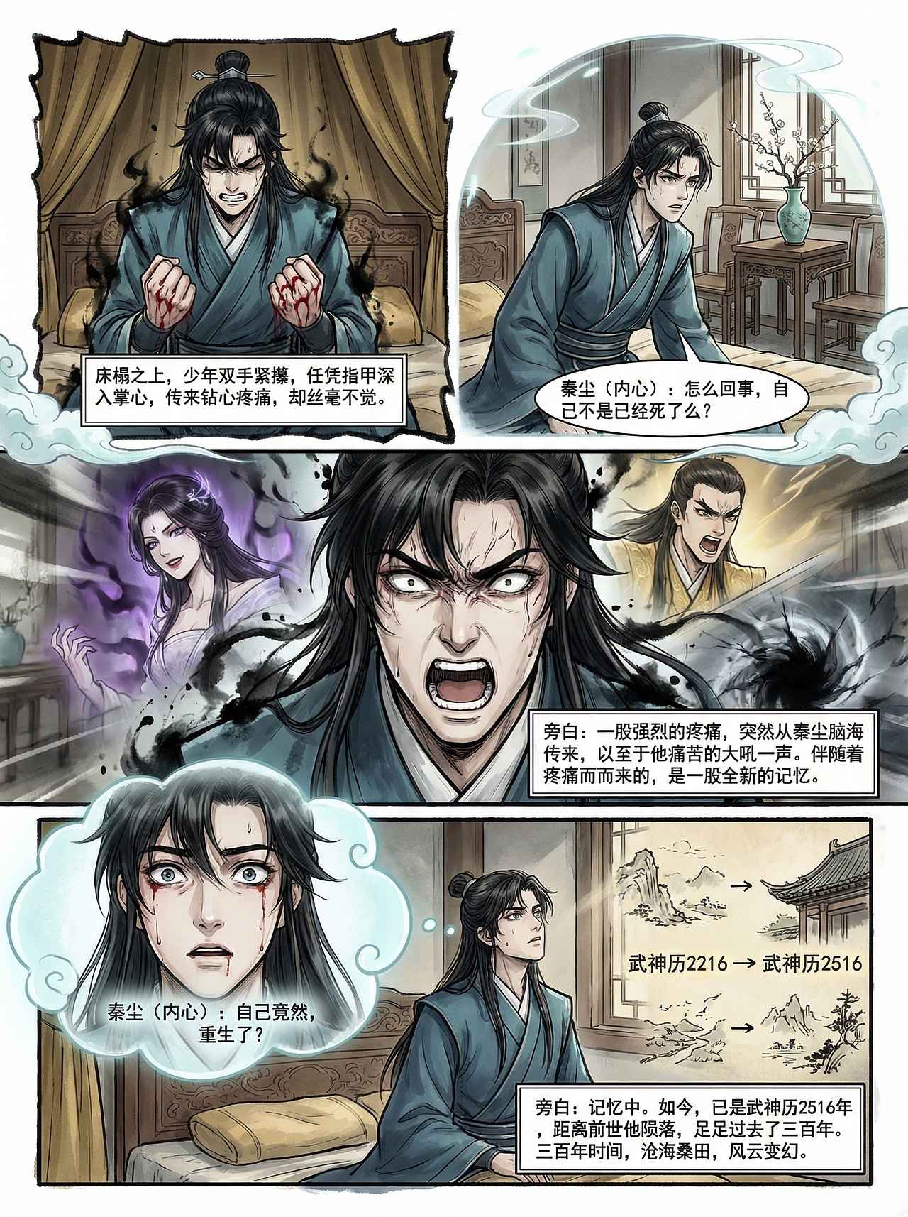 武神主宰 第一话（图ZNDAzMTU2MDky） - 中/长篇漫画 - 站酷设计师AI快漫画原创素材 - 站酷ZCOOL