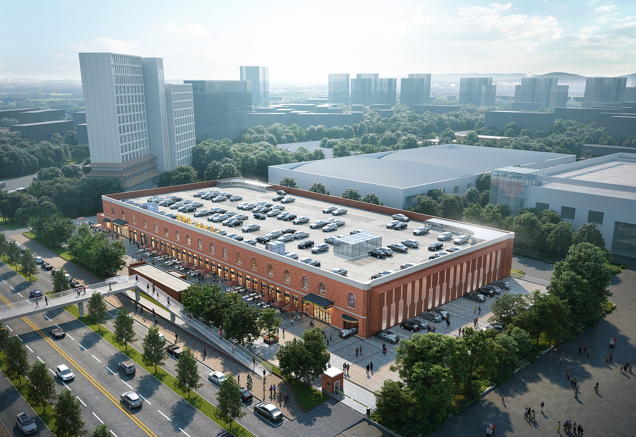 柒号市集：重构市集美学，打造邻里新地标（图ZNDAzMTYyMDc2） - 商业空间设计 - 站酷设计师禾意建筑原创素材 - 站酷ZCOOL