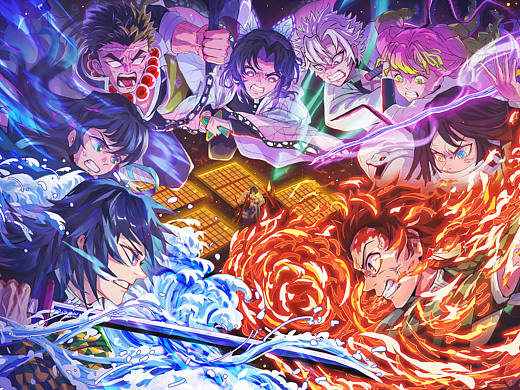 鬼灭之刃同人（个人主页-ZNzMyMTQ0NTY=） - 创作习作 - 站酷设计师小小卉和杀杀原创素材 - 站酷ZCOOL