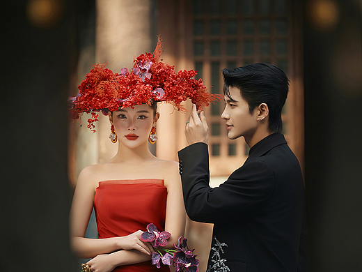 婚纱照调色