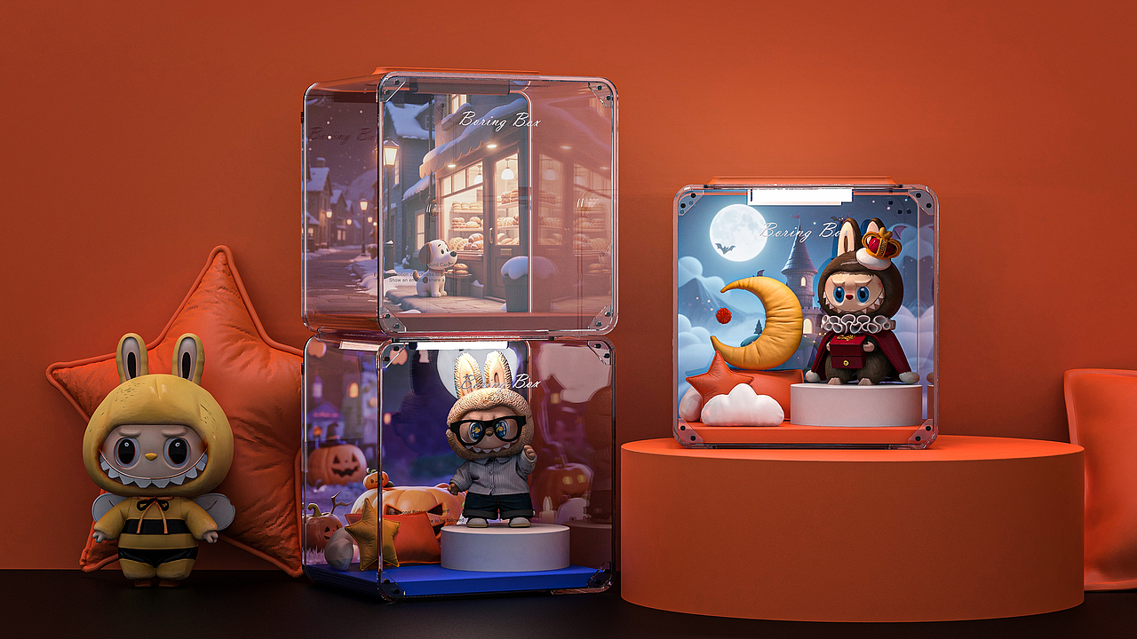 BORING BOX - 潮玩IP造景箱（图ZNDAzMTczMDgw） - 玩具 - 站酷设计师山城肖磊原创素材 - 站酷ZCOOL