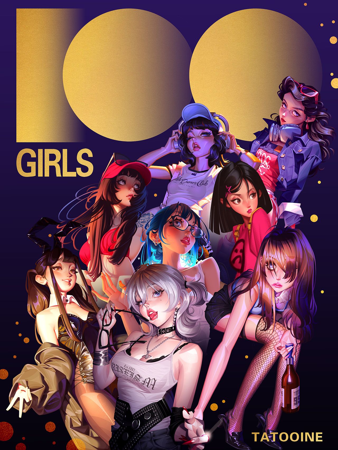 1225天✨100个小姐姐｜达成🔥🎉（图ZNDAzMTc2ODM2） - 创作习作 - 站酷设计师Tatooine1986原创素材 - 站酷ZCOOL