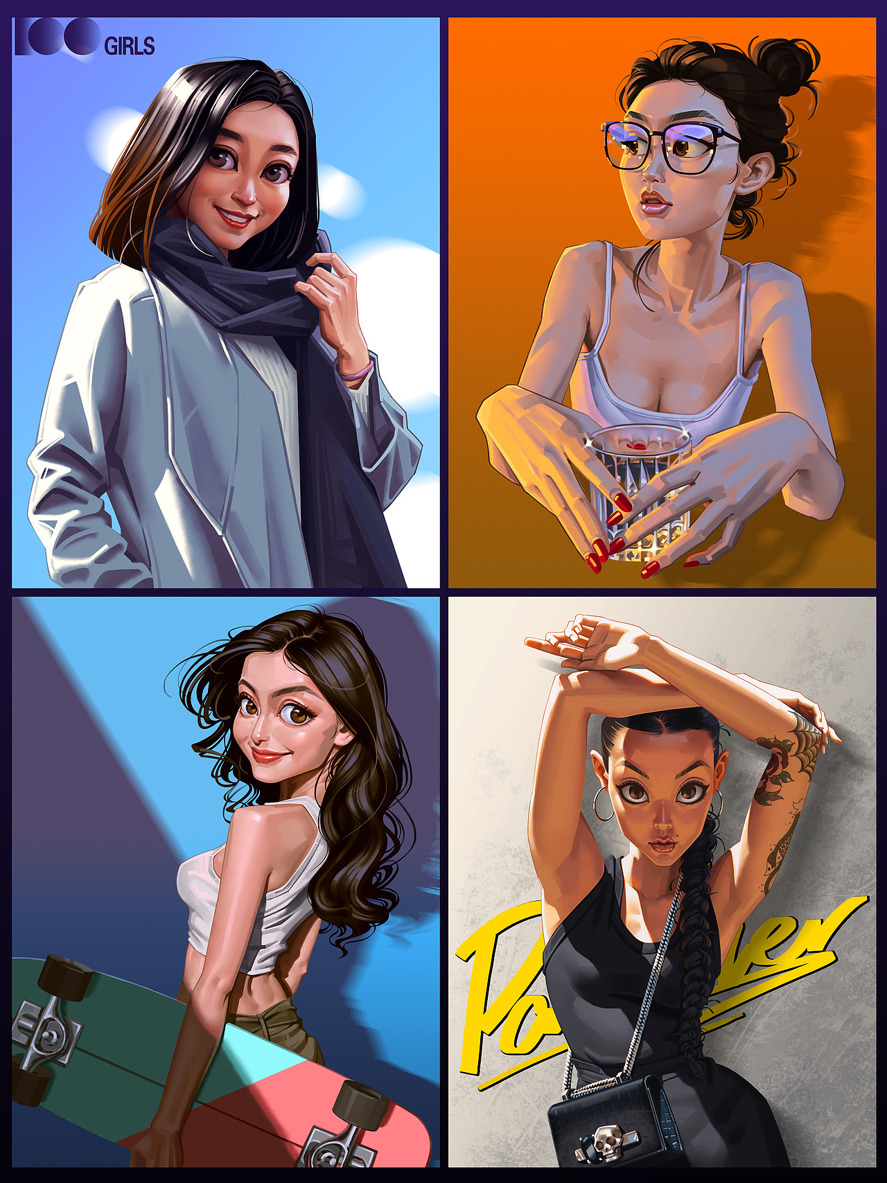 1225天✨100个小姐姐｜达成🔥🎉（图ZNDAzMTc3MTg4） - 创作习作 - 站酷设计师Tatooine1986原创素材 - 站酷ZCOOL