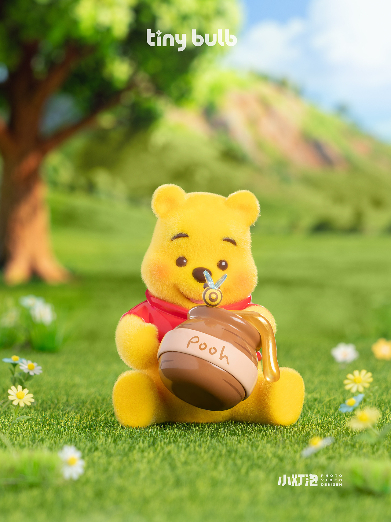 潮玩拍摄｜TOP TOY 维尼百年探蜜系列手办（图ZNDAzMTgxMDEy） - 产品摄影 - 站酷设计师小灯泡视觉I潮玩原创素材 - 站酷ZCOOL