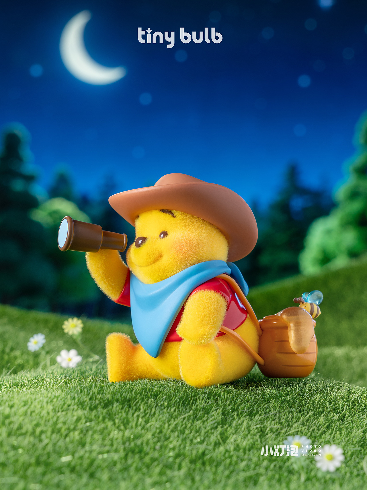 潮玩拍摄｜TOP TOY 维尼百年探蜜系列手办（图ZNDAzMTgxMDI0） - 产品摄影 - 站酷设计师小灯泡视觉I潮玩原创素材 - 站酷ZCOOL
