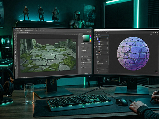 还在手涂四方连续贴图？快速使用单张废稿秒出UE5高精PBR材质