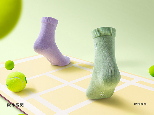 袜子电商创意拍摄丨简木视觉 女袜产品静物 商业摄影