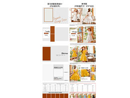  复古童装连衣裙A+页面拆解“一裙两穿”的视觉放大术