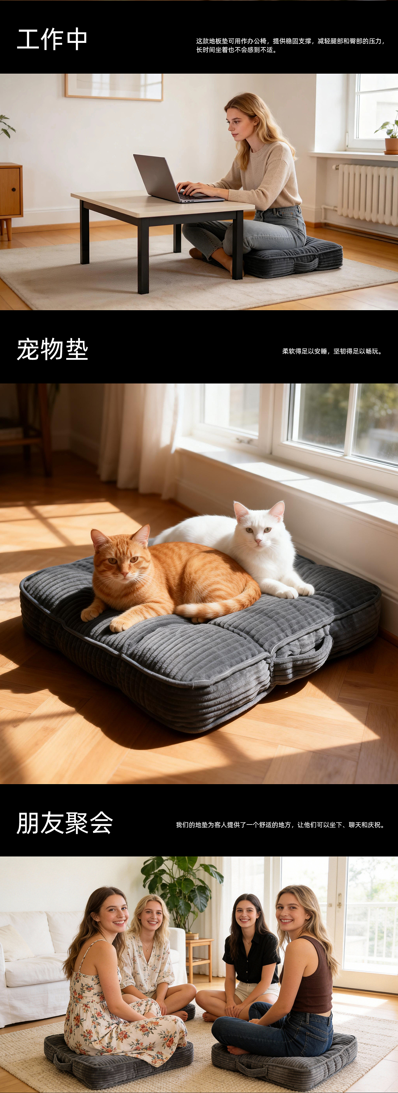 (AI助力) 灯芯绒加厚坐垫（图ZNDAzMTkyNDEy） - 电商 - 站酷设计师星星没有泪原创素材 - 站酷ZCOOL