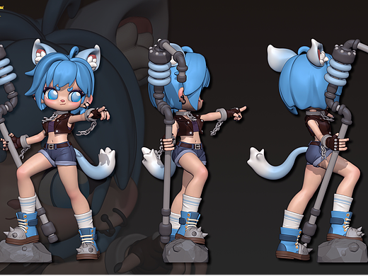 变种人小分队角色设计三视图