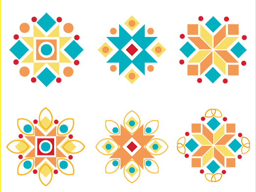 八角星纹-纹样练习