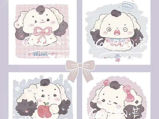 可愛小動(dòng)物圖案（個(gè)人主頁-ZNzMyMTc2ODg=） - 商業(yè)插畫 - 站酷設(shè)計(jì)師一只魚小芳原創(chuàng)素材 - 站酷ZCOOL