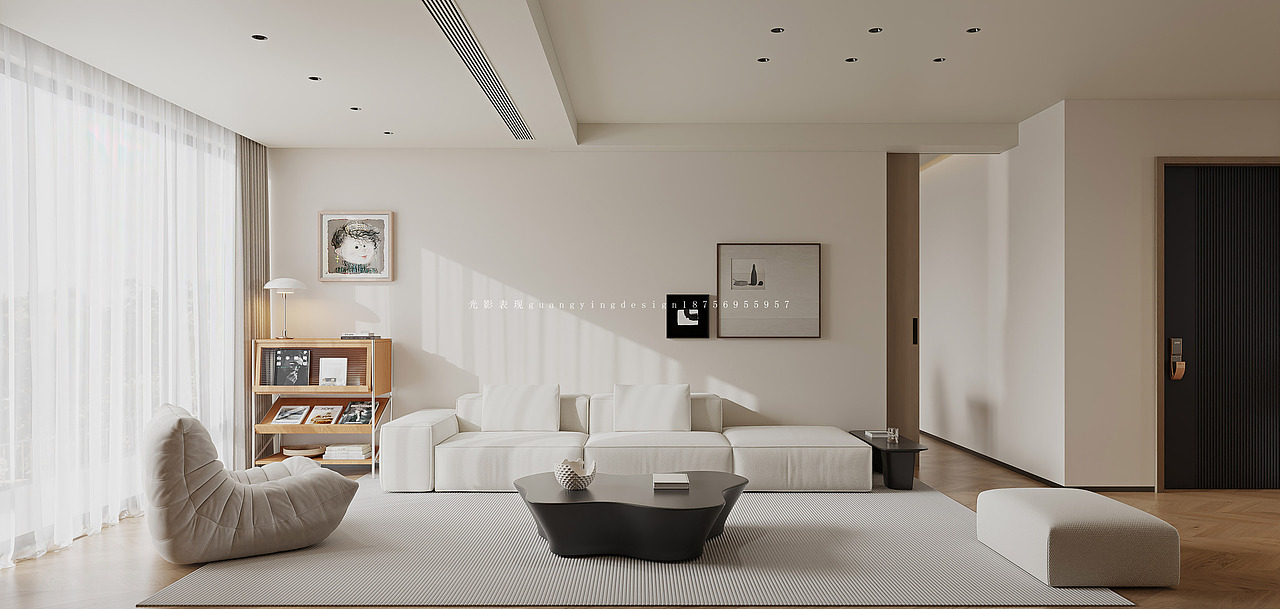 白色系 原木奶油风家装（图ZNDAzMTk0MTg0） - 家装设计 - 站酷设计师光影51原创素材 - 站酷ZCOOL