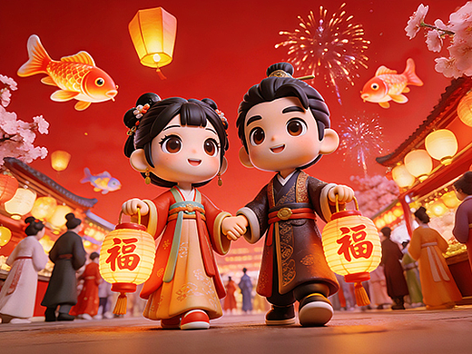 叮～你的元宵锦鲤已上线！元宵主题视觉分享