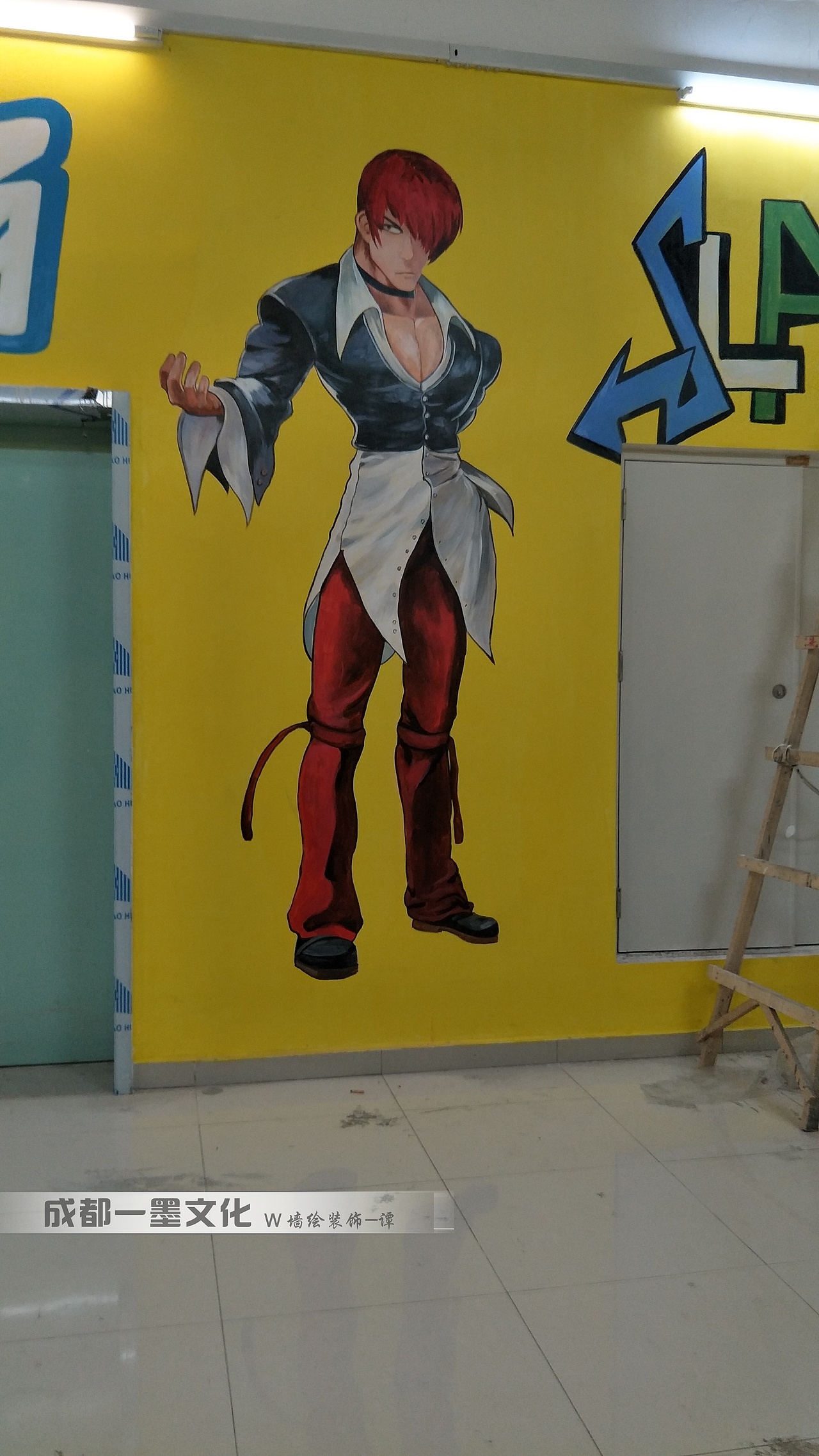 电玩城墙绘 游戏插画 游戏人物 成都墙绘 写实画（图ZNDAzMjAyNDgw） - 绘画 - 站酷设计师新农村壁画原创素材 - 站酷ZCOOL