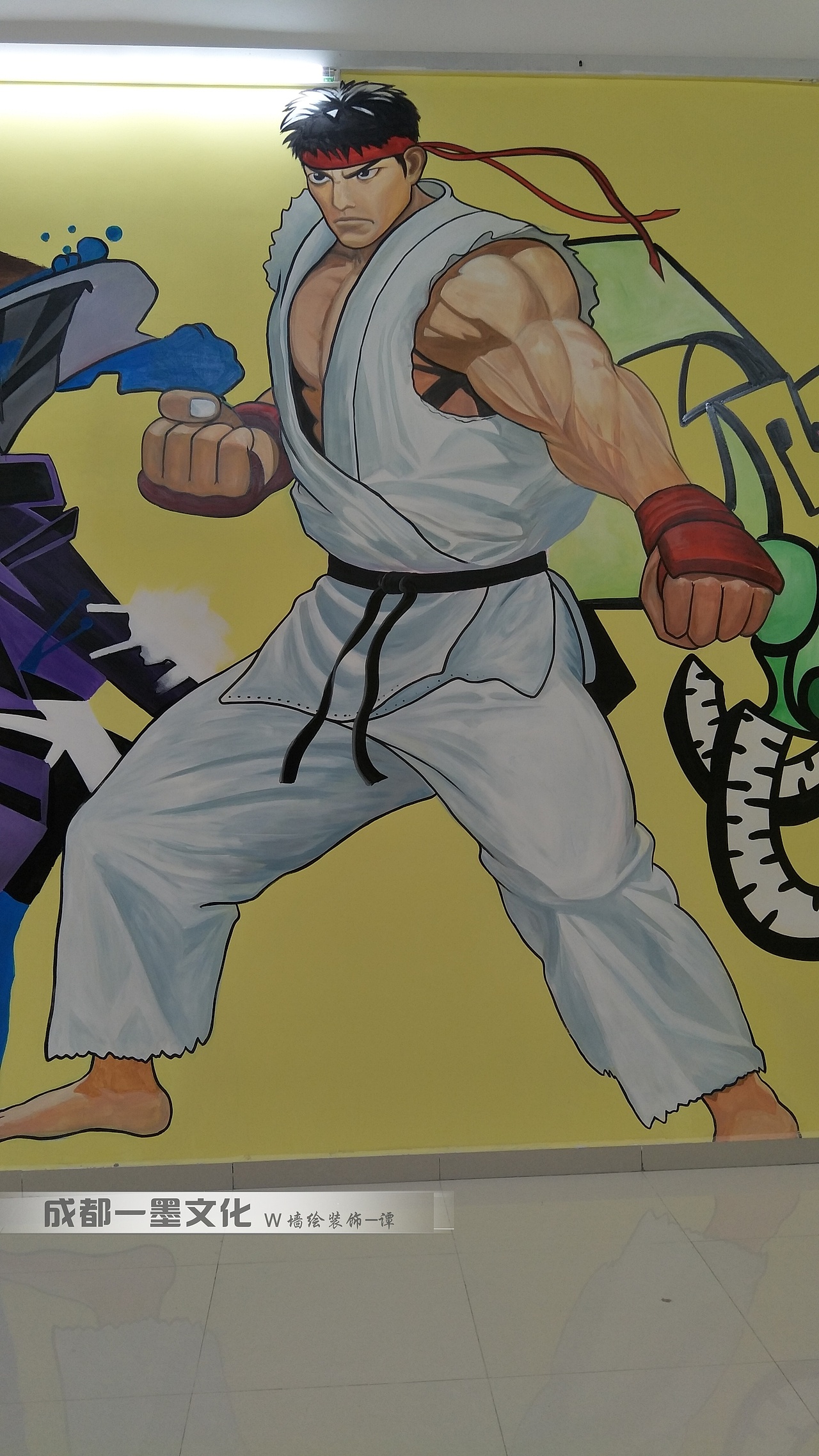 电玩城墙绘 游戏插画 游戏人物 成都墙绘 写实画（图ZNDAzMjAyNTEy） - 绘画 - 站酷设计师新农村壁画原创素材 - 站酷ZCOOL